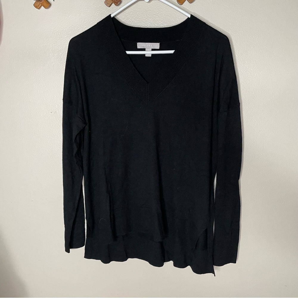 5/$25 Chelsea 28 black knit sweater